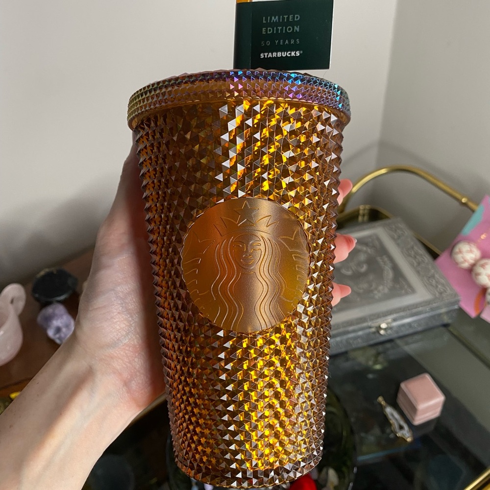 NWT Starbucks Grande studded 50th anniversary cup limited edition